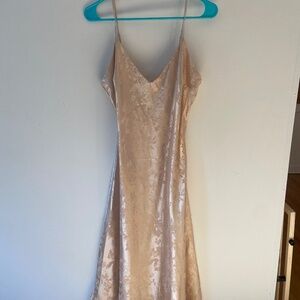 Light pink slip dress